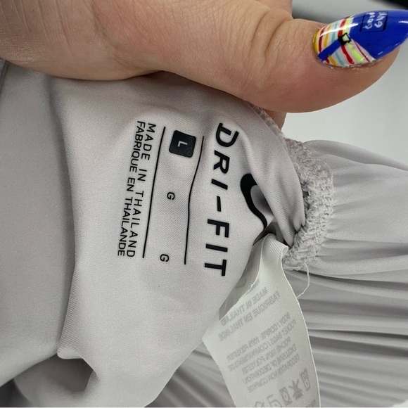 Nike Silver High Waisted Knockout Boxer Atheltic Shorts Size Large [RARE FIND] - Picture 6 of 10